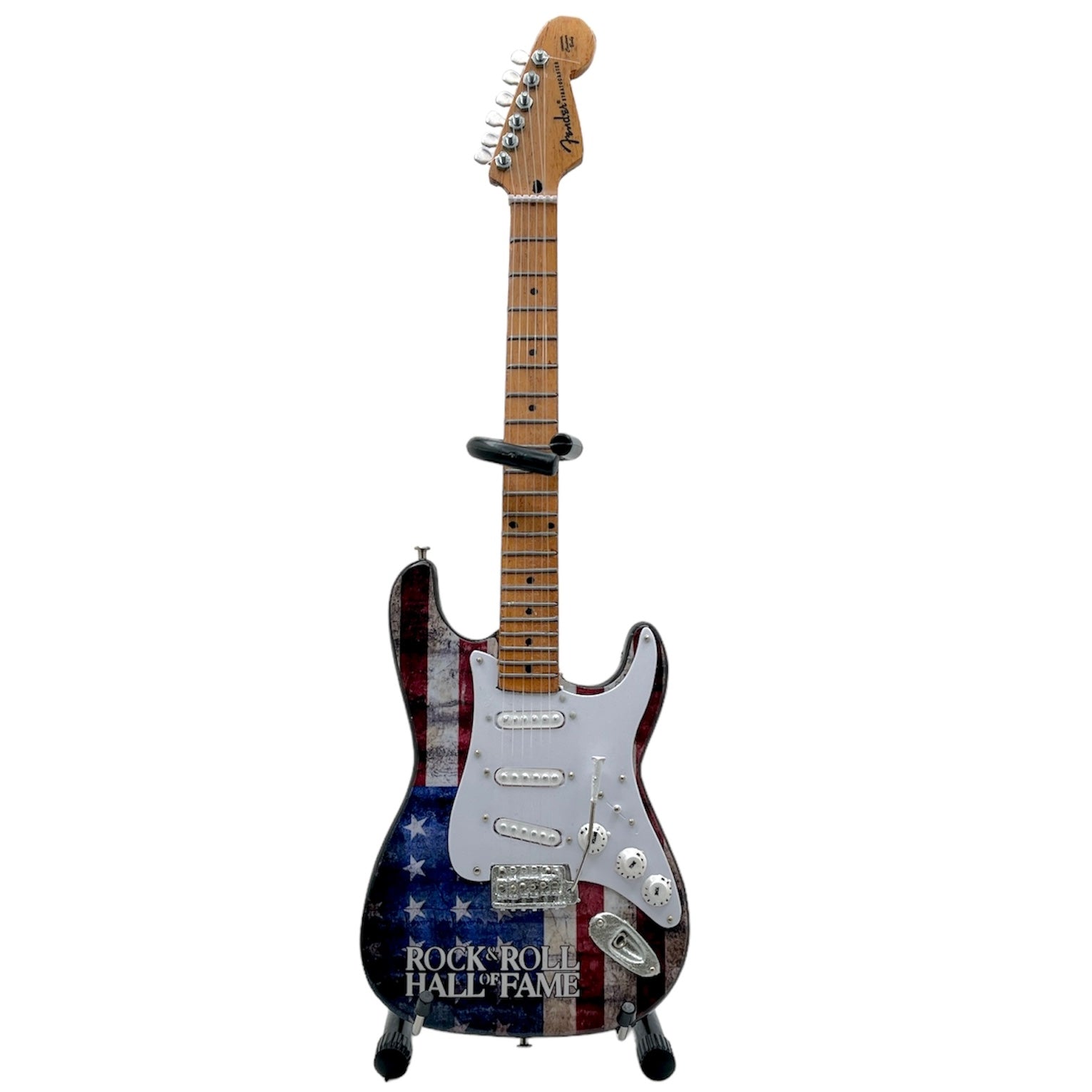 MINI GUITARRA ROCK HALL BANDERA AMERICANA