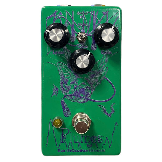 ROCK HALL X EARTHQUAKER DEVICES - LIMITED EDITION GREEN PLUMES SMALL SIGNAL SHREDDER PEDAL