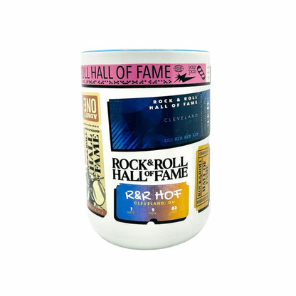 ROCK HALL TICKET COLLAGE MUG