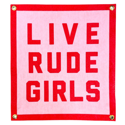 RUDE GIRLS WALL FLAG