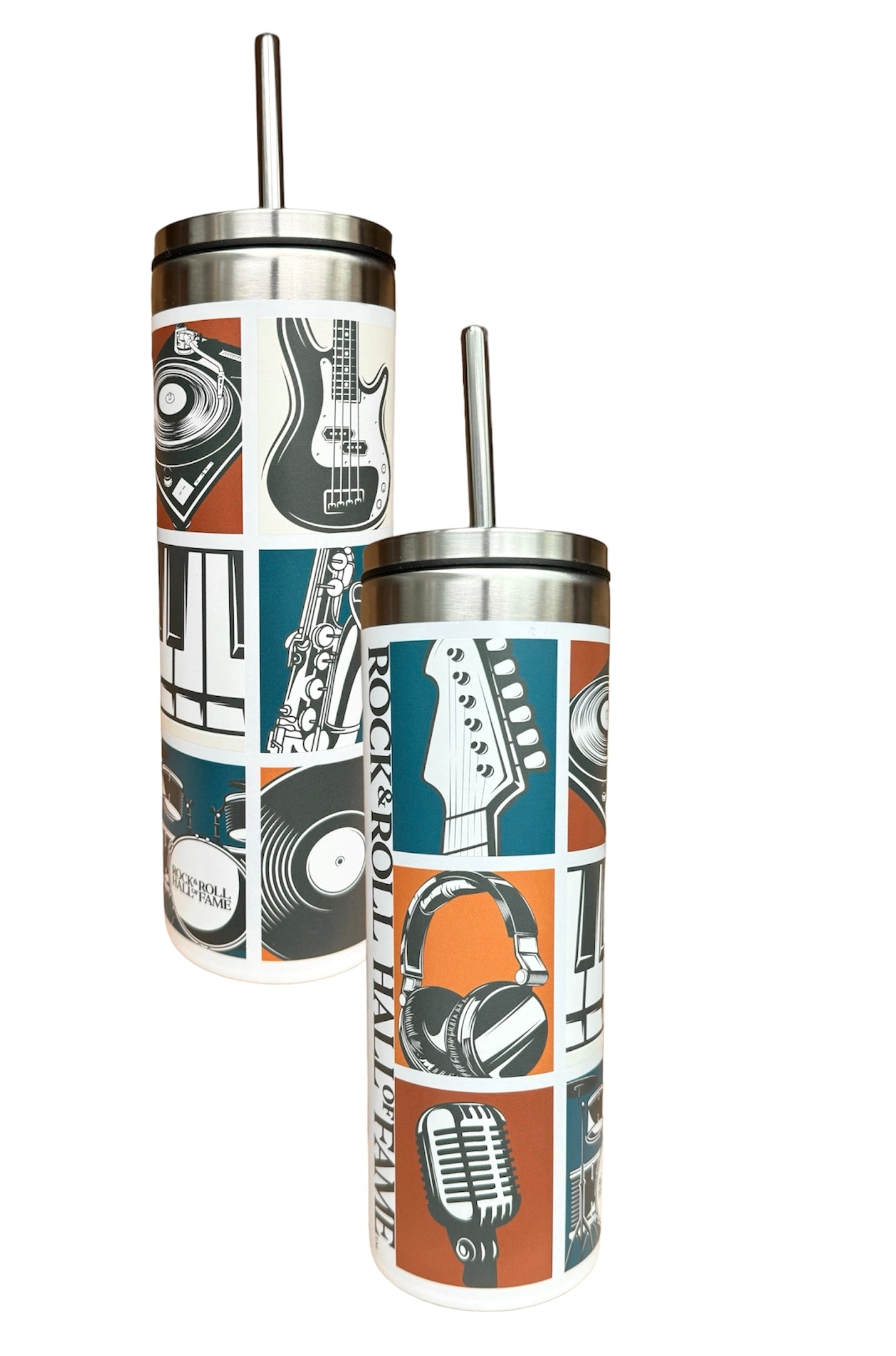VASO MOSAICO ROCK HALL MUSIC CON PAJA