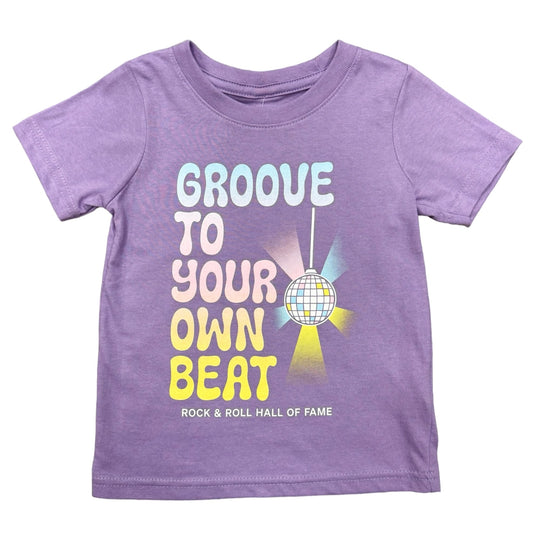 ROCK HALL GROOVE TO YOUR OWN BEAT DISCO BALL TODDLER T-SHIRT
