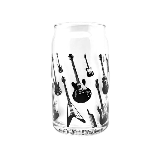 ROCK HALL STAGGERED GUITAR SODA CAN GLASS
