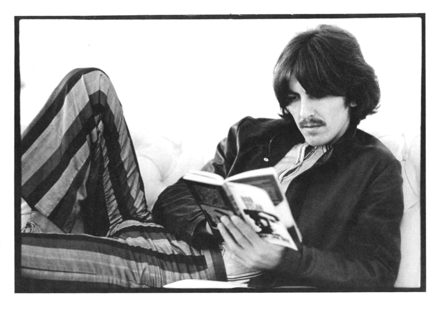 BARON WOLMAN PHOTOGRAPHY - GEORGE HARRISON, LONDON 1968 - 5'' X 7'' PRINT