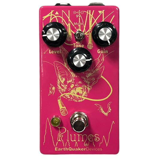 ROCK HALL X EARTHQUAKER DEVICES - LIMITED EDITION TELEMAGENTA PLUMES SMALL SIGNAL SHREDDER PEDAL