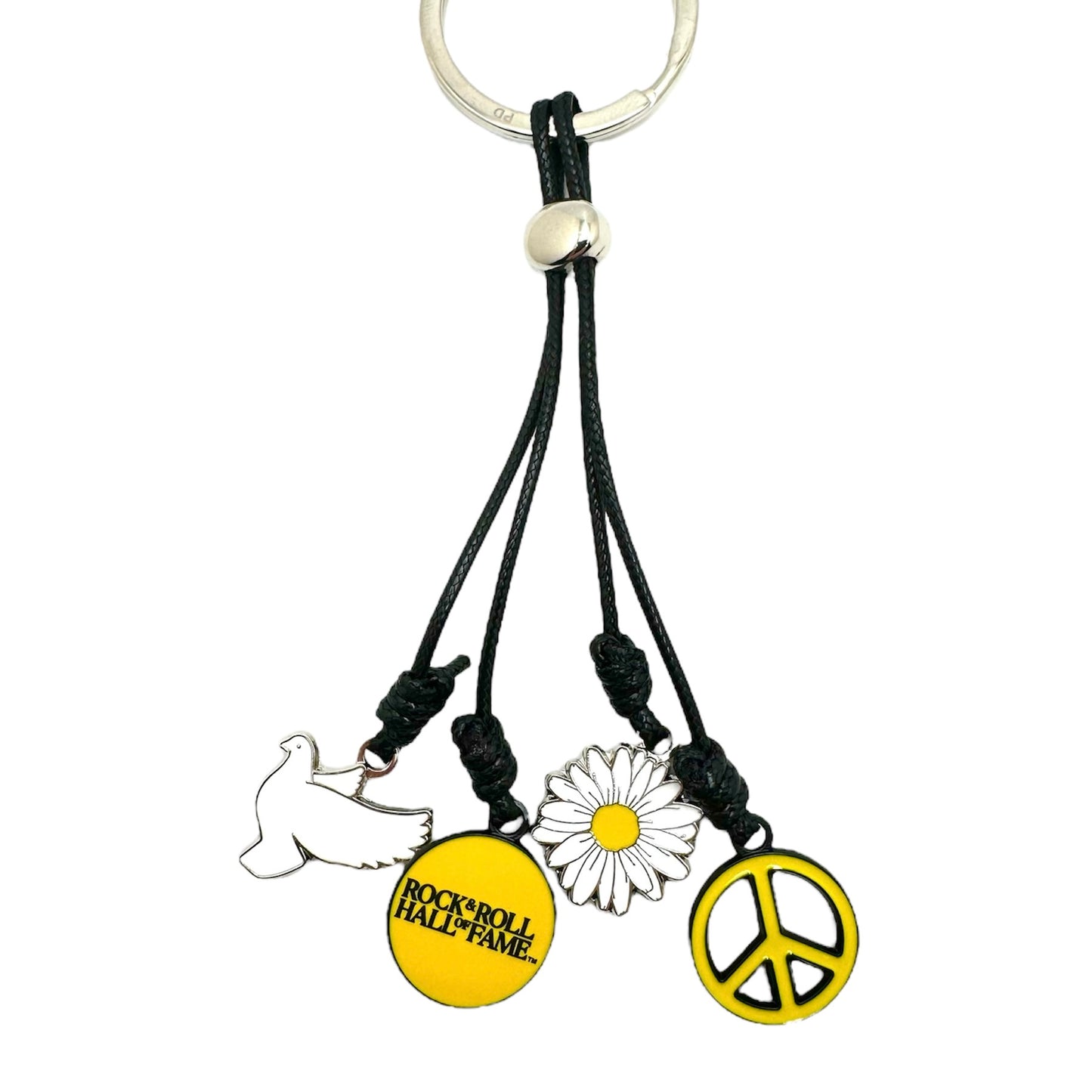 ROCK HALL PEACE ICONS DANGLING KEYRING