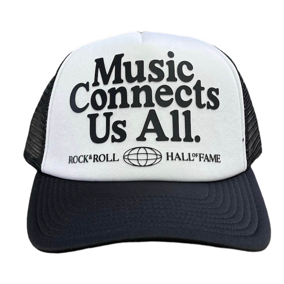 ROCK HALL MUSIC CONNECTS US ALL HAT