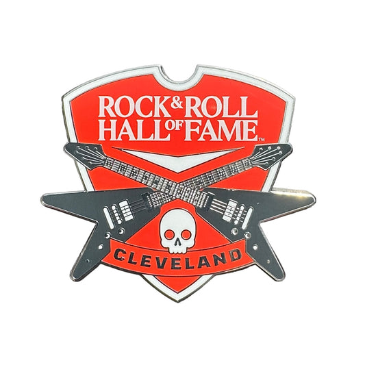 ROCK HALL FLYING V CREST MAGNET