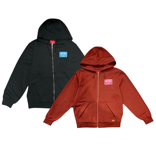 ROCK HALL LOGO PATCH ZIP UP HOODIE