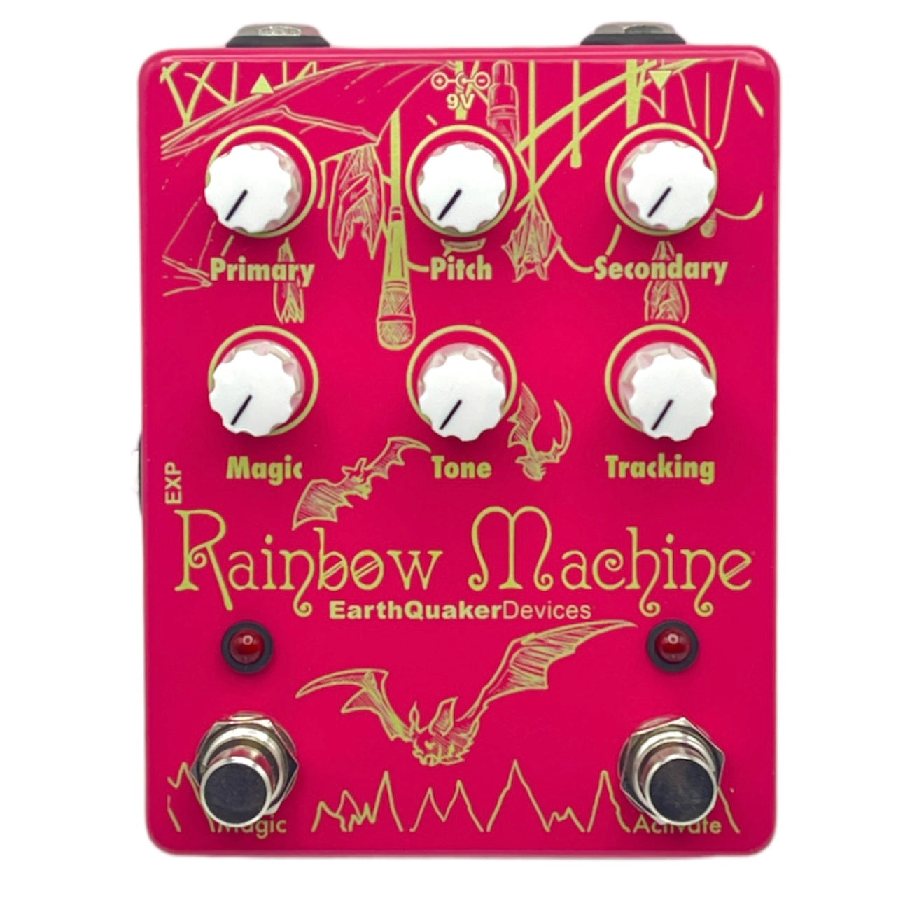 ROCK HALL X EARTHQUAKER DEVICES - LIMITED EDITION TELEMAGENTA RAINBOW MACHINE POLYPHONIC PITCH MESMERIZER PEDAL