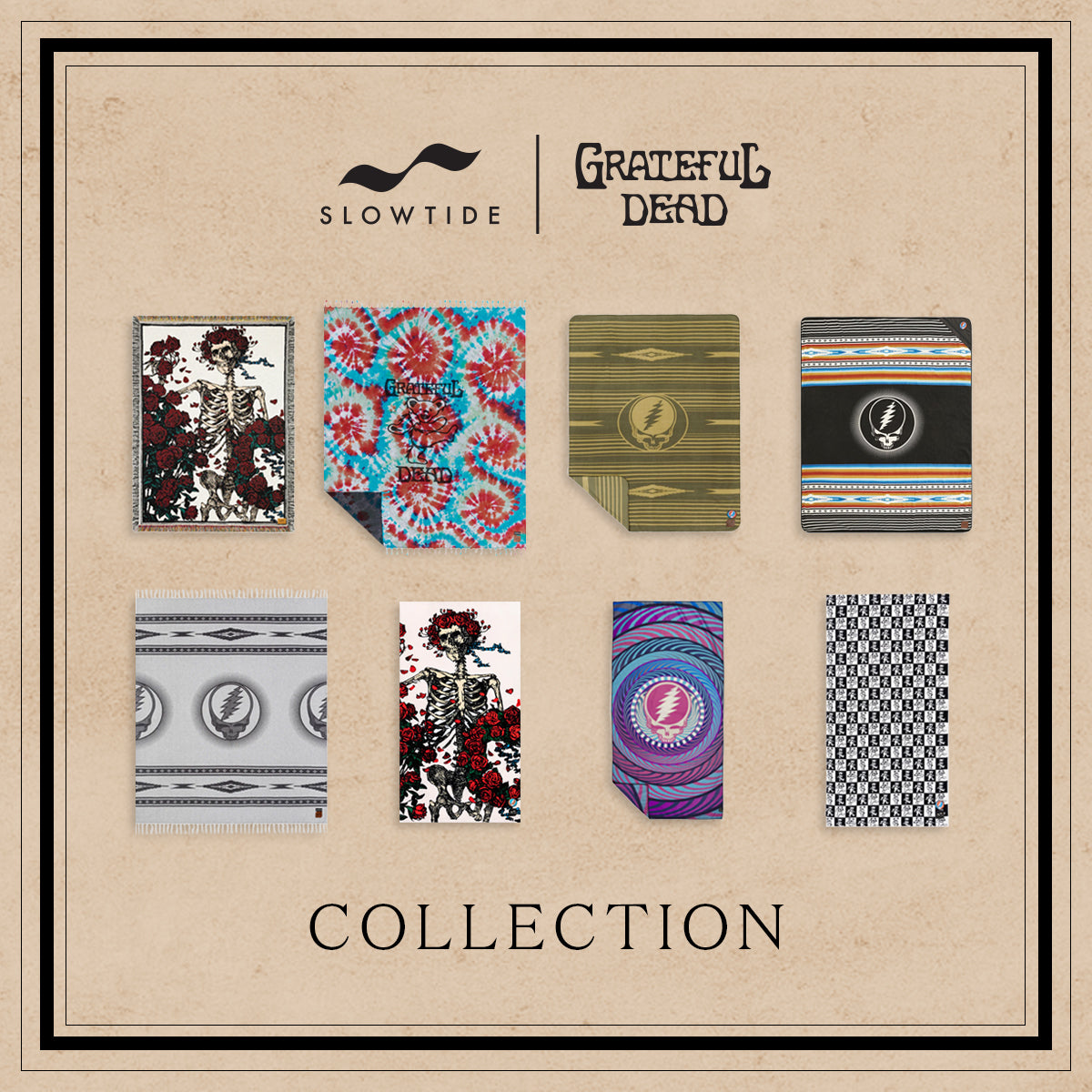 GRATEFUL DEAD x SLOWTIDE - DANCE FLOOR BEACH TOWEL