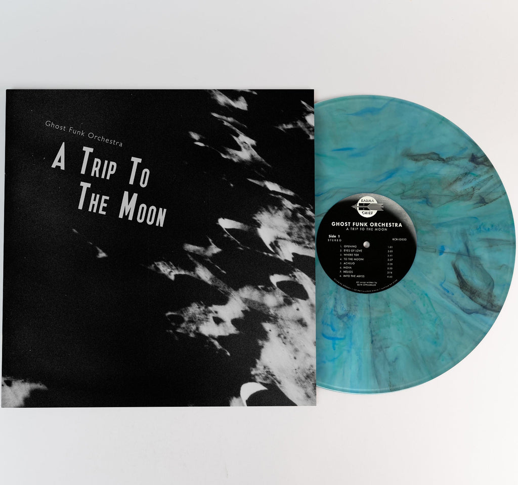 GHOST FUNK ORCHESTRA - A TRIP TO THE MOON - SEAGLASS WITH BLACK SWIRL COLOR - VINYL LP