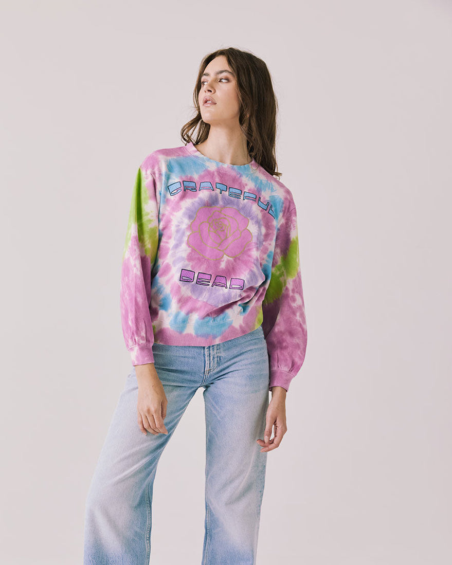 GRATEFUL DEAD - ROSE LOGO LONG SLEEVE SHIRT