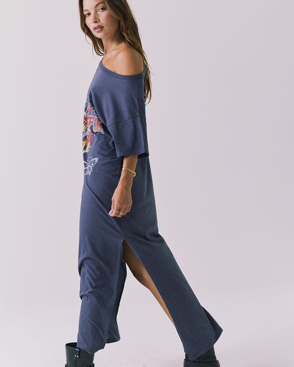 GRATEFUL DEAD - WEST COAST ROSE T-SHIRT DRESS