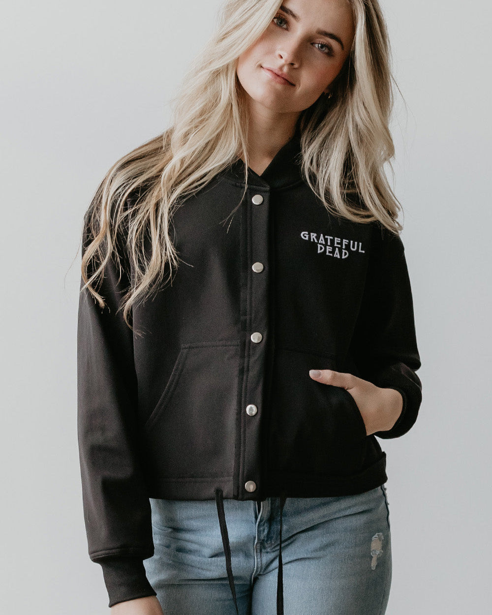 GRATEFUL DEAD - BLACK VARSITY JACKET