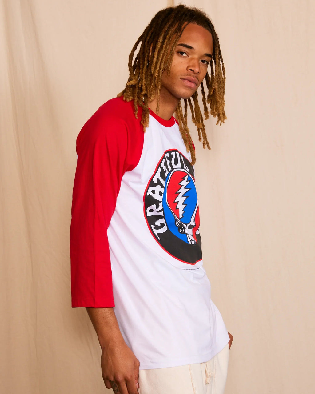 GRATEFUL DEAD - STEALIE UNISEX BASEBALL T-SHIRT