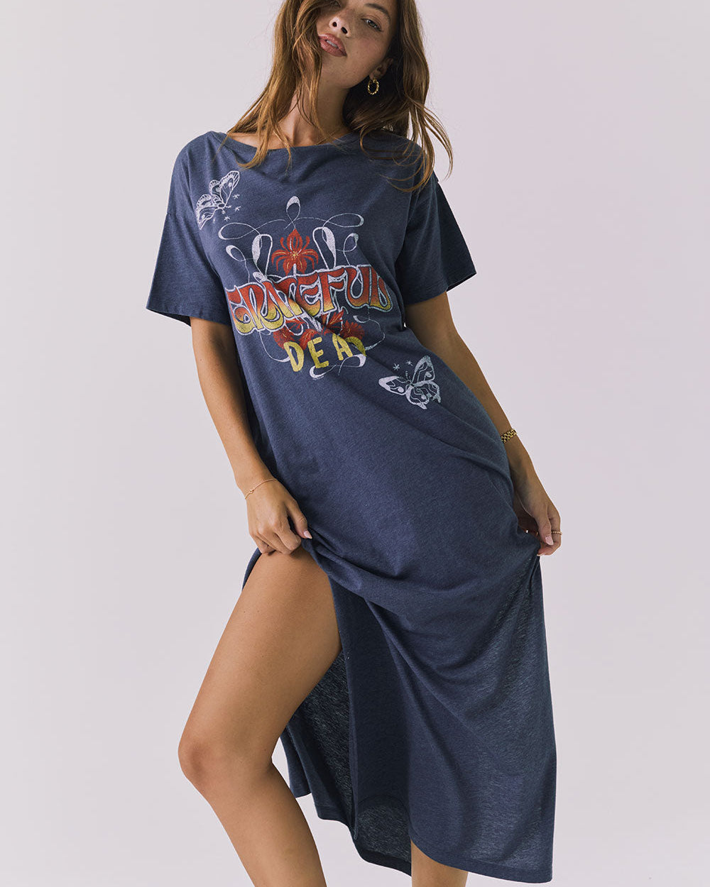 GRATEFUL DEAD - WEST COAST ROSE T-SHIRT DRESS