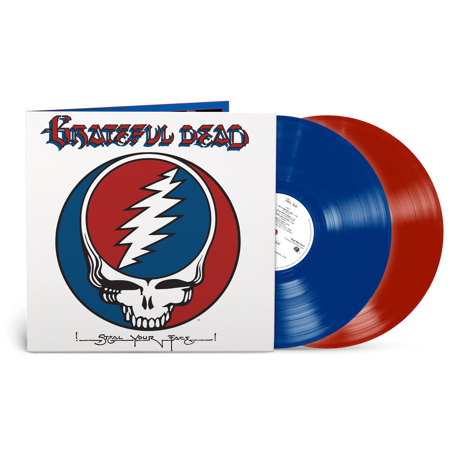 GRATEFUL DEAD - STEAL YOUR FACE - 50TH ANNIVERSARY EDITION - RED + BLUE COLOR - 2-LP - VINYL LP