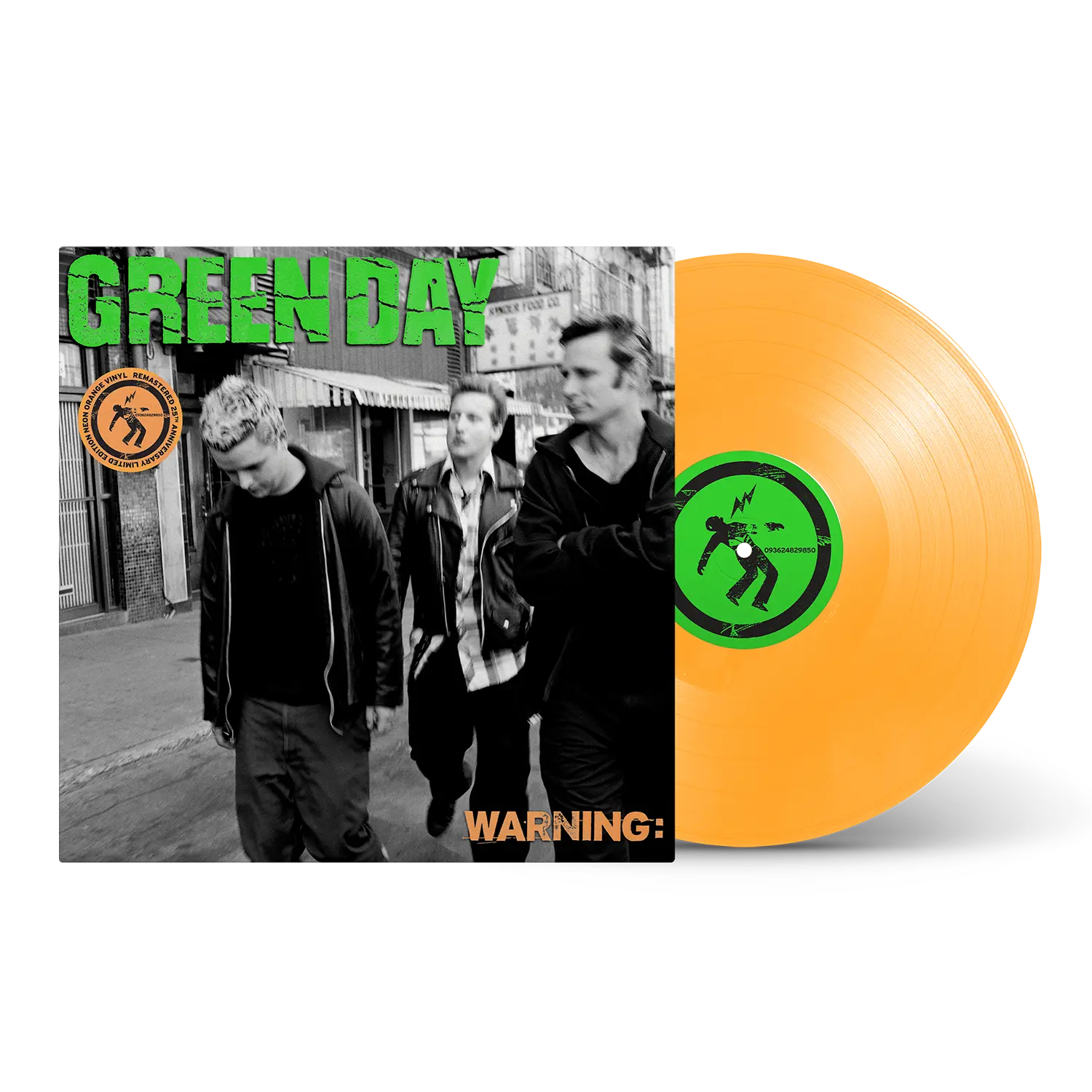 GREEN DAY - WARNING - 25TH ANNIVERSARY EDITION - ORANGE COLOR - VINYL LP