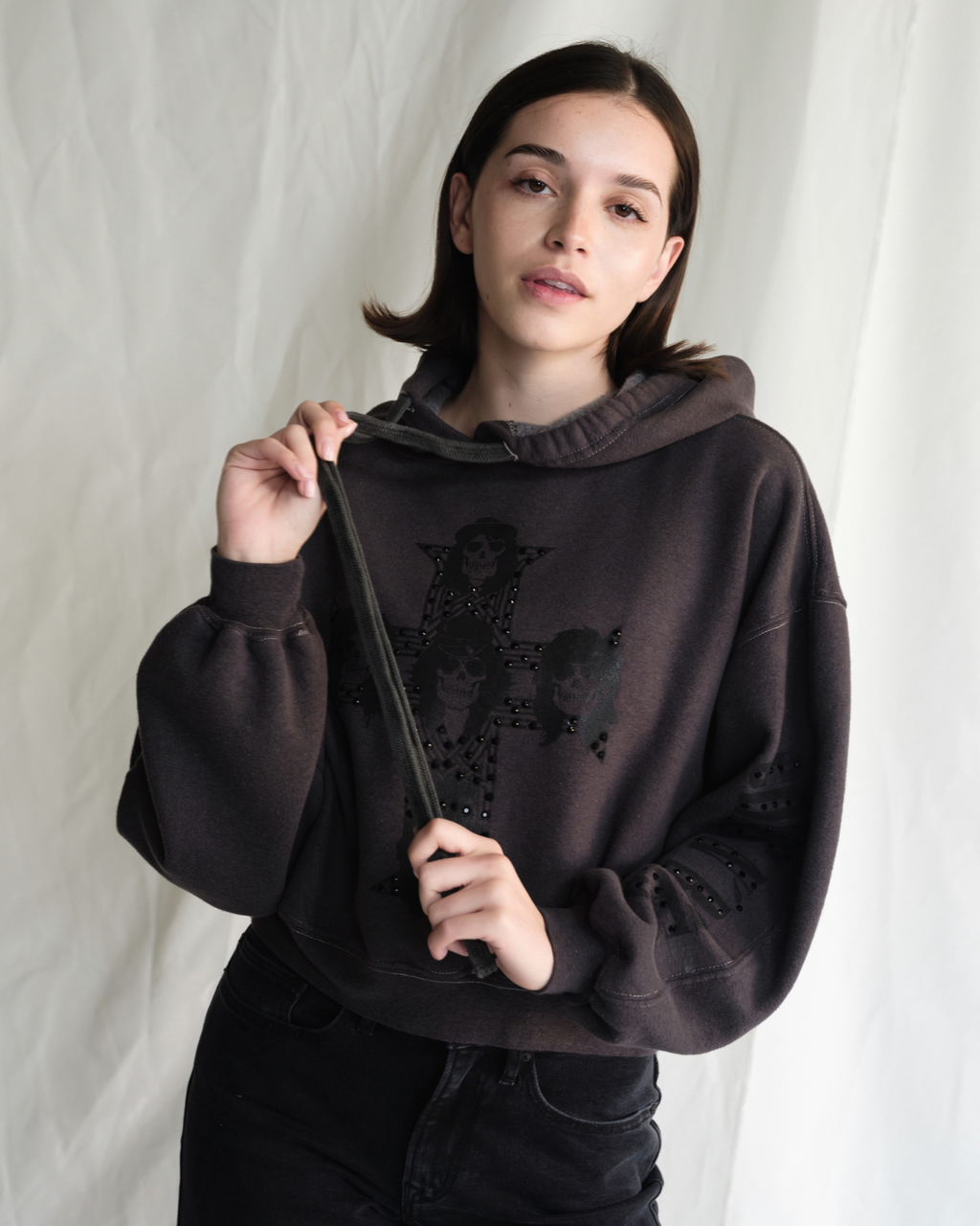 GUNS N ROSES - STUDDED HOODIE
