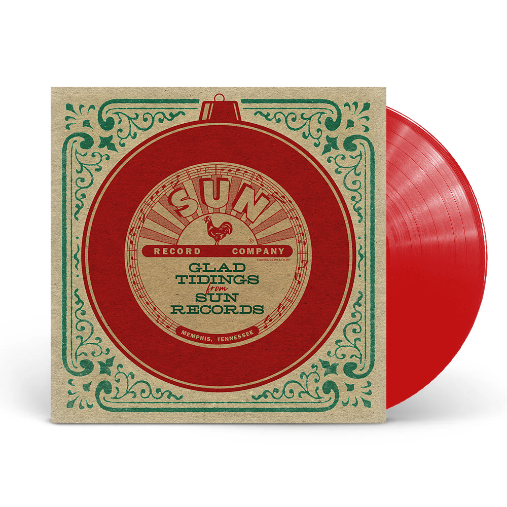 VARIOUS ARTISTS - GLAD TIDINGS FROM SUN RECORDS - RED COLOR - VINYL LP