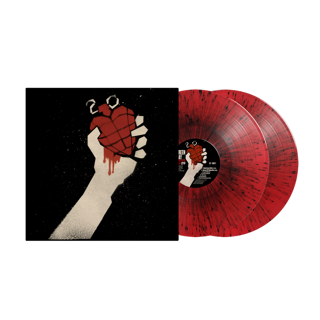 GREEN DAY - AMERICAN IDIOT - 20TH ANNIVERSARY EDITION - RED & BLACK SPLATTER COLOR - 2-LP - VINYL LP