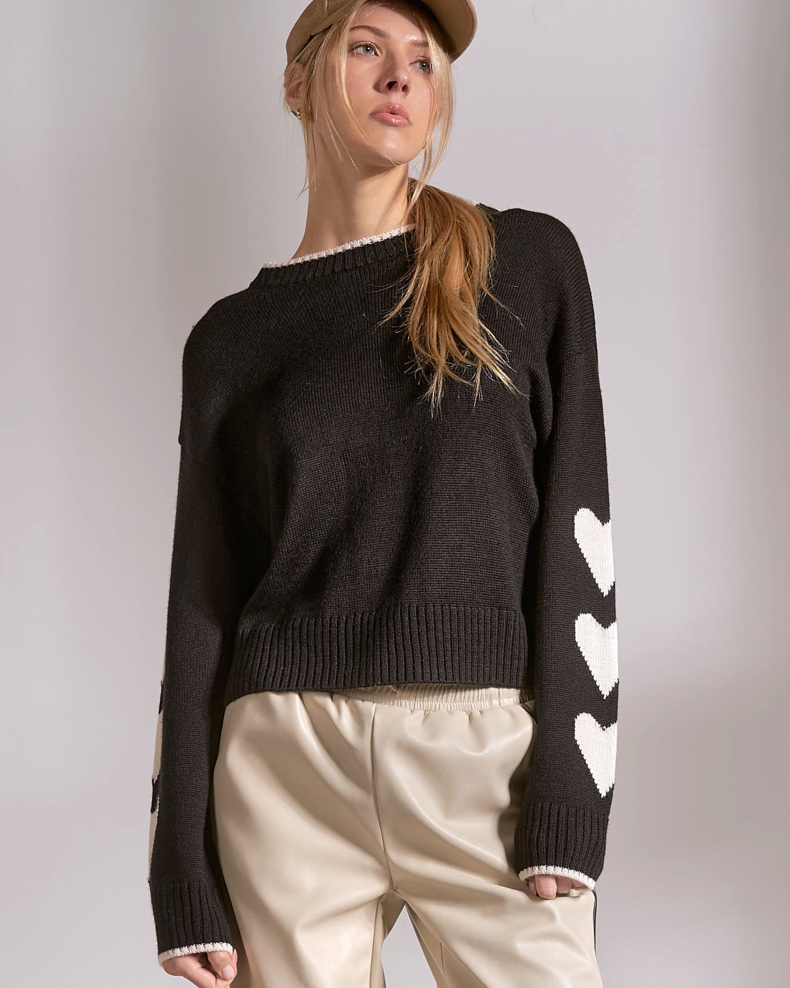 HEARTS SWEATER BY ELAN