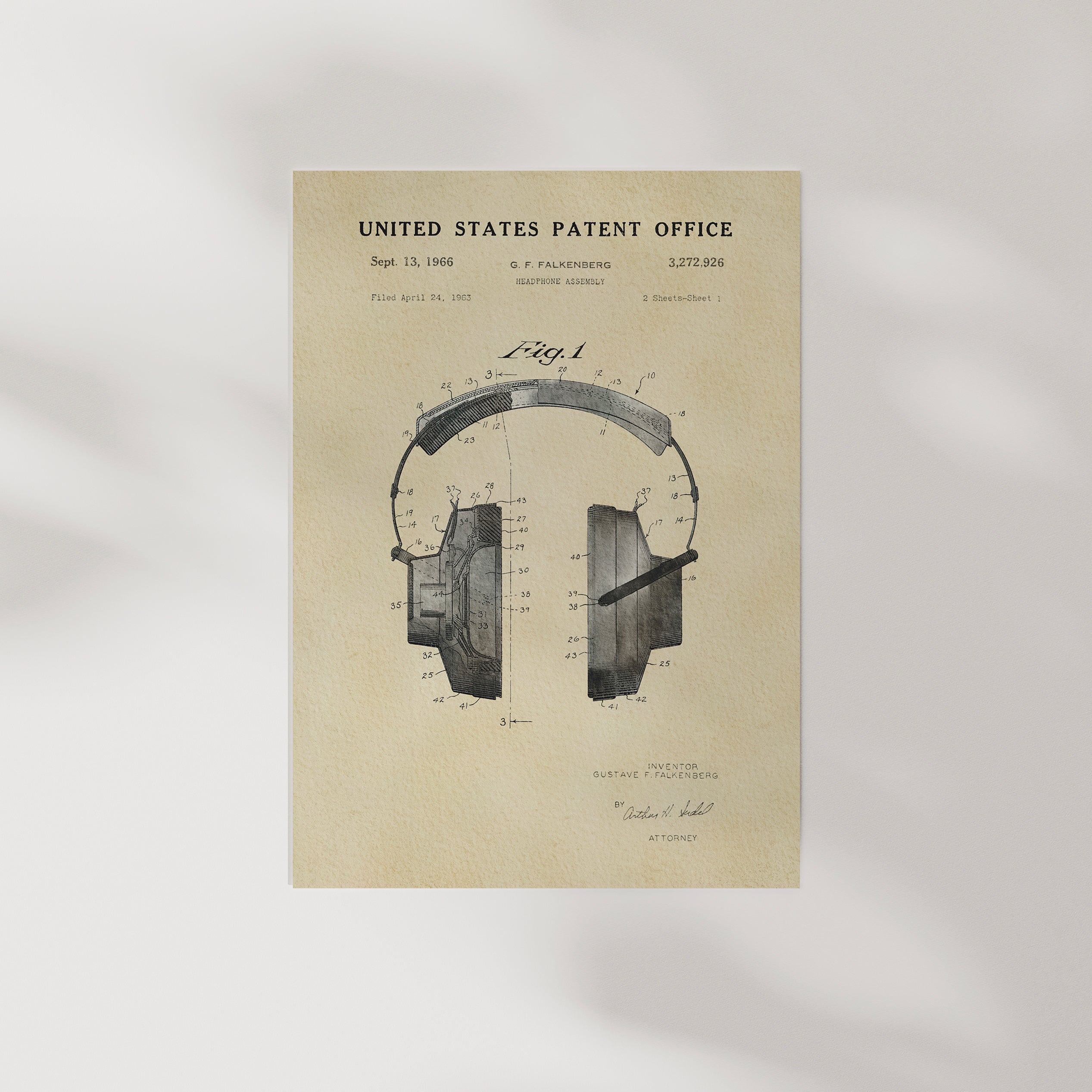 PATENTES ATEMPORALES - IMPRESIÓN DE AURICULARES