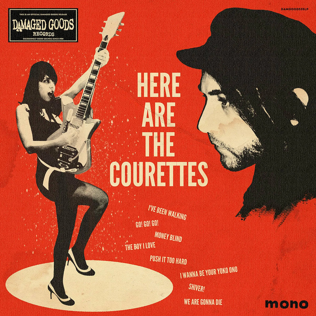 THE COURETTES - HERE ARE THE COURETTES - CREAM COLOR - VINYL LP