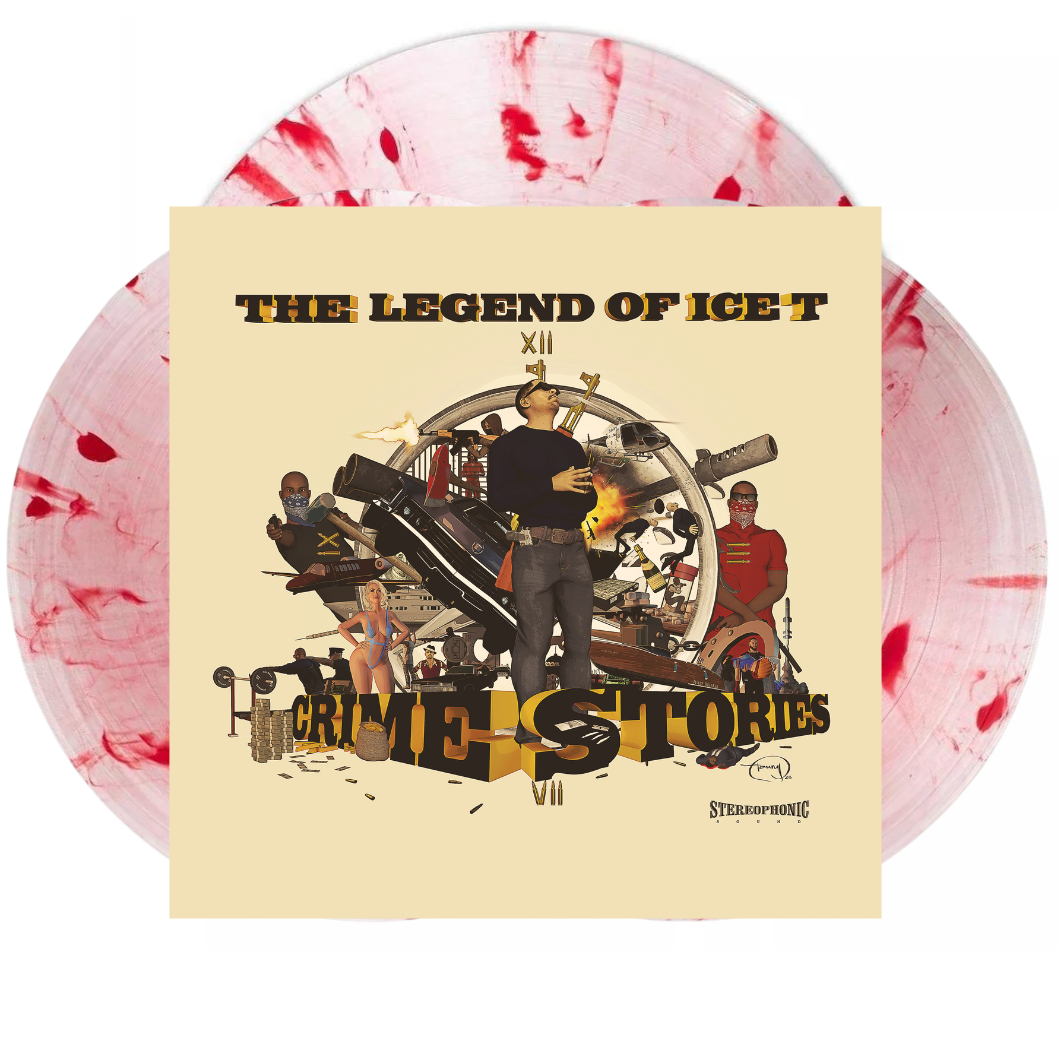 ICE-T - THE LEGEND OF ICE-T: CRIME STORIES - CLEAR RED SPLATTER COLOR - 3-LP - VINYL LP