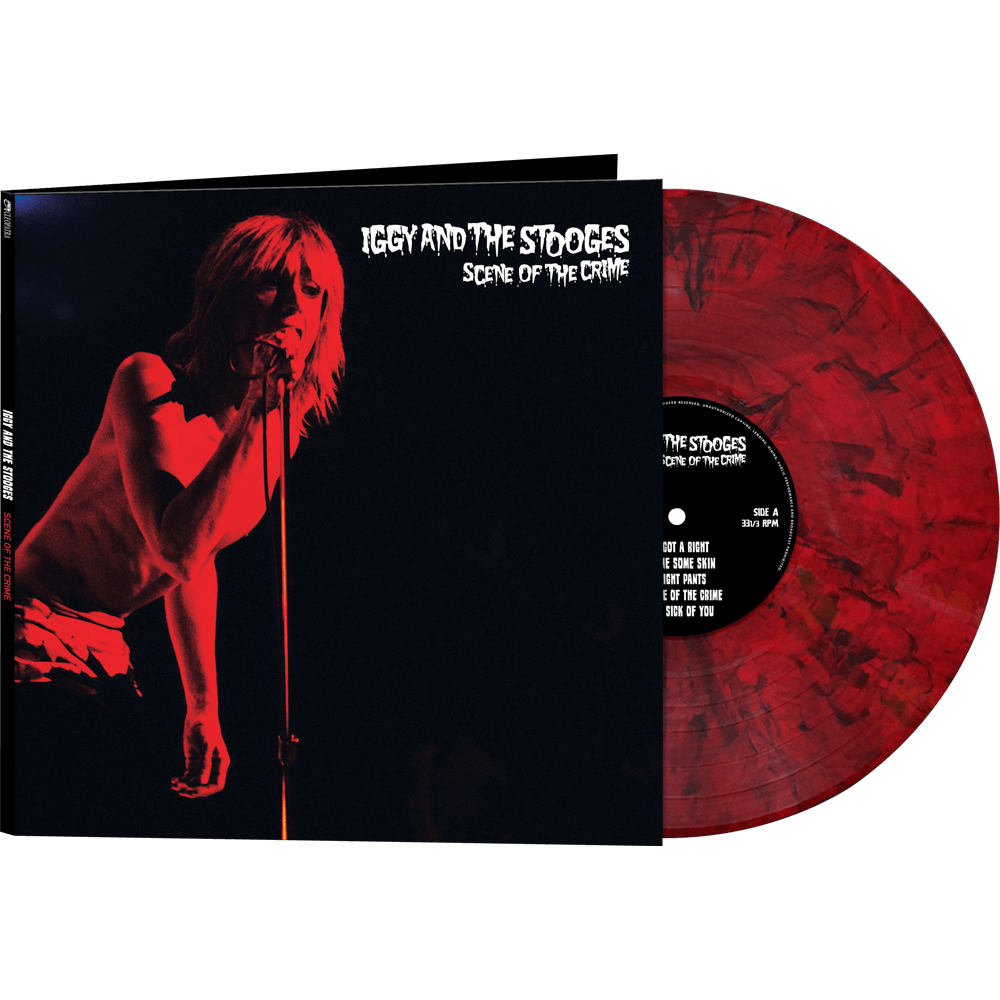 IGGY AND THE STOOGES - SCENE OF THE CRIME - RED MARBLE COLOR - VINYL LP