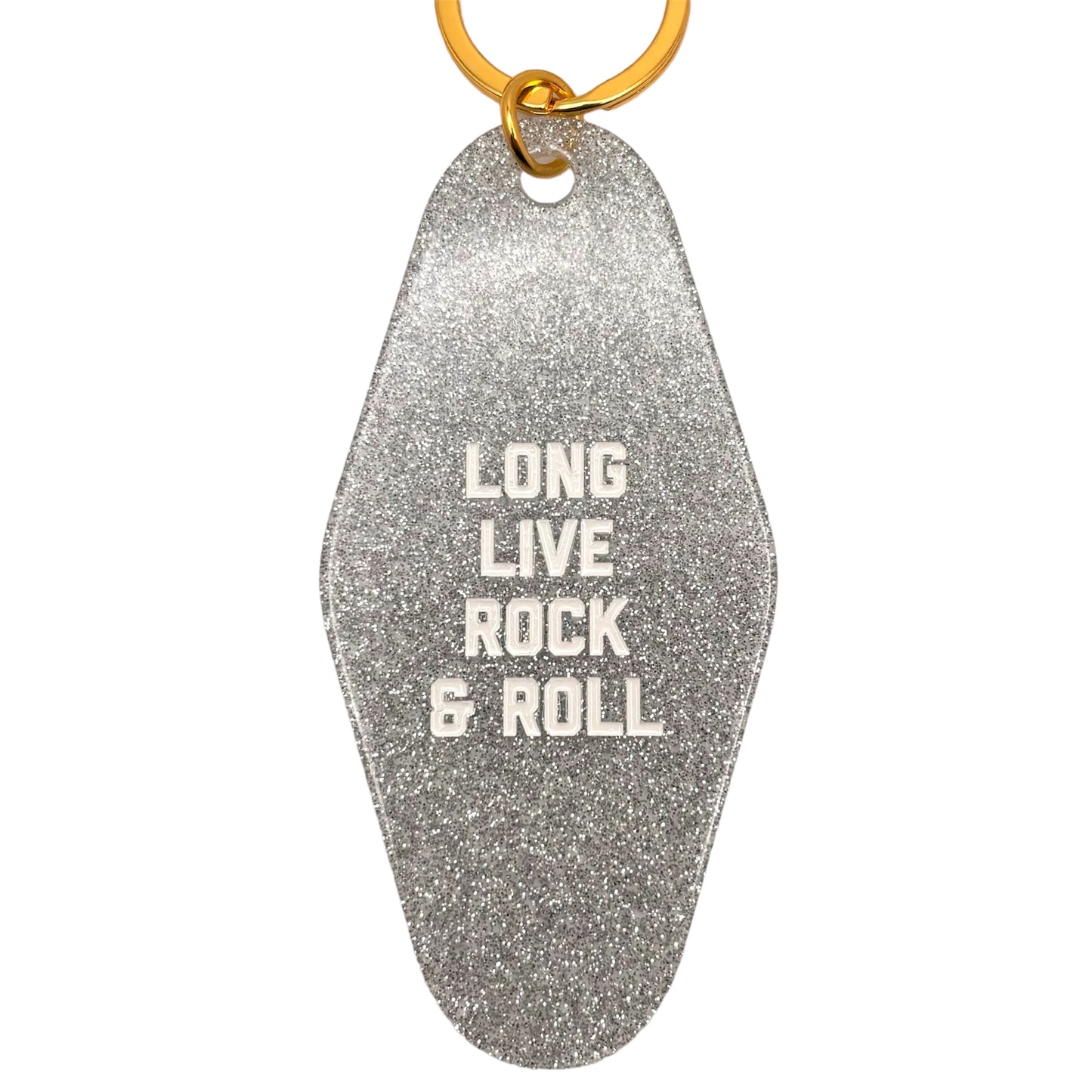 ROCK HALL x GOLDEN GEMS - LONG LIVE ROCK AND ROLL MOTEL KEYRING