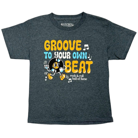 ROCK HALL GROOVE TO YOUR OWN BEAT VINYL KIDS T-SHIRT