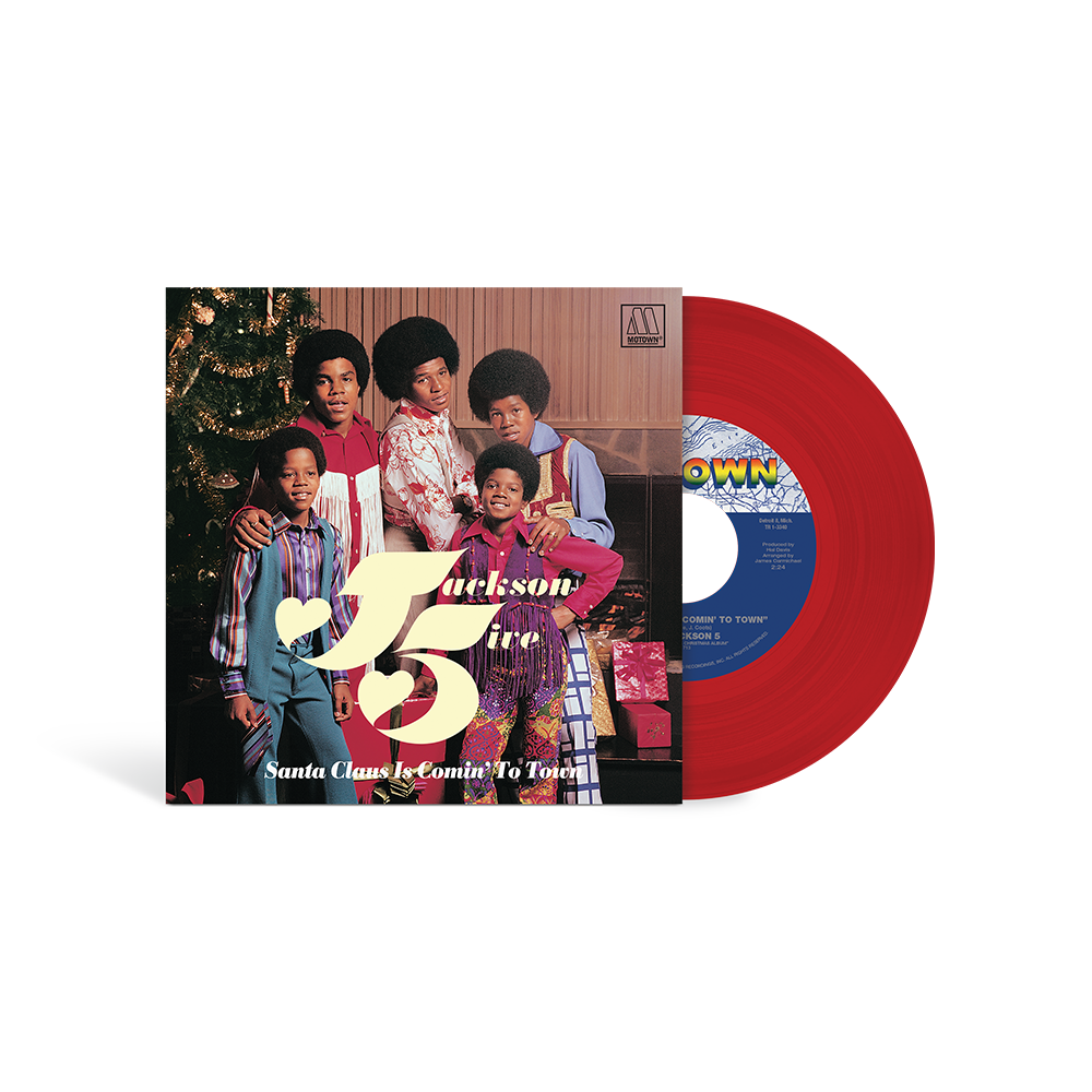 JACKSON 5 - SANTA CLAUS IS COMIN' TO TOWN - LIMITED EDITION - RED COLOR - 7" VINYL SINGLE