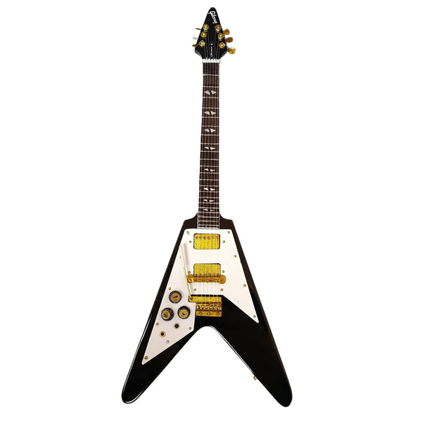 JIMI HENDRIX™ - GIBSON 1969 FLYING V LEFT-HANDED EBONY FINISH - MINI GUITAR