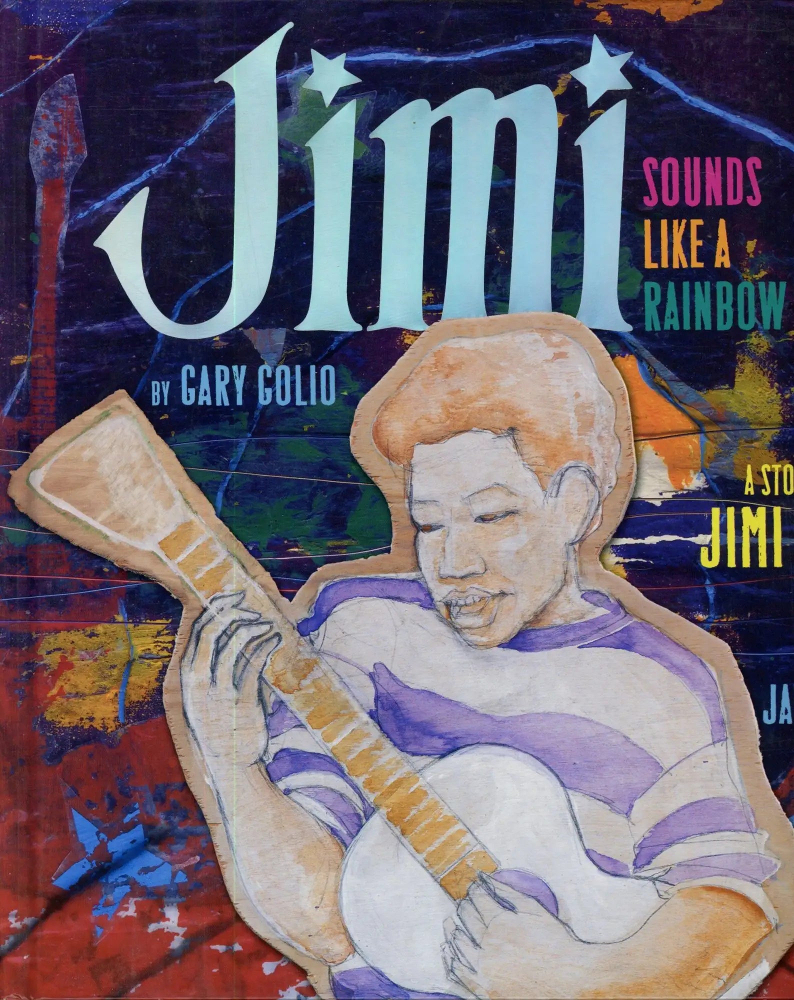 JIMI HENDRIX - SOUNDS LIKE A RAINBOW - HARDCOVER - PICTURE BOOK