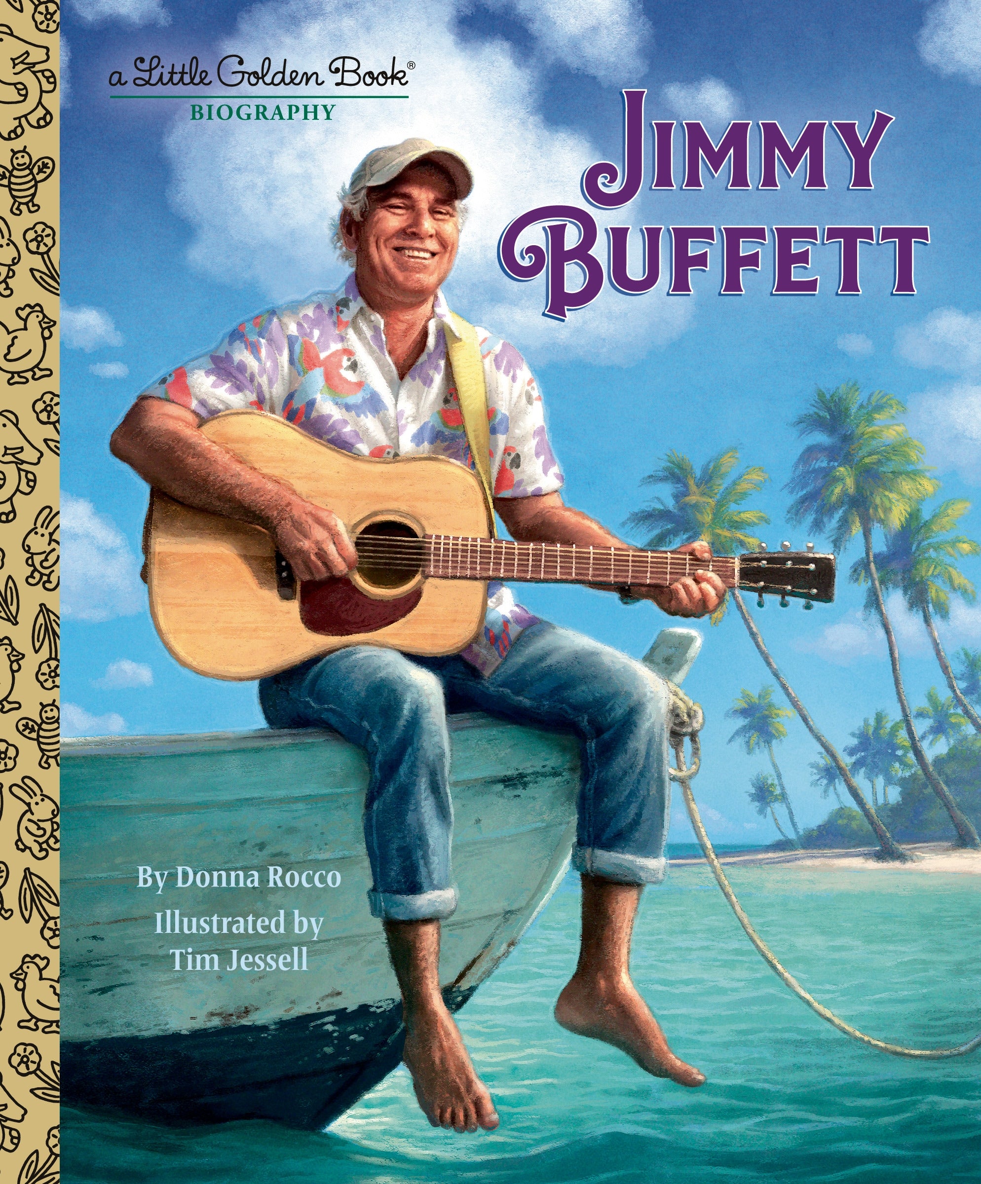 JIMMY BUFFETT: A LITTLE GOLDEN BOOK BIOGRAPHY - HARDCOVER - BOOK