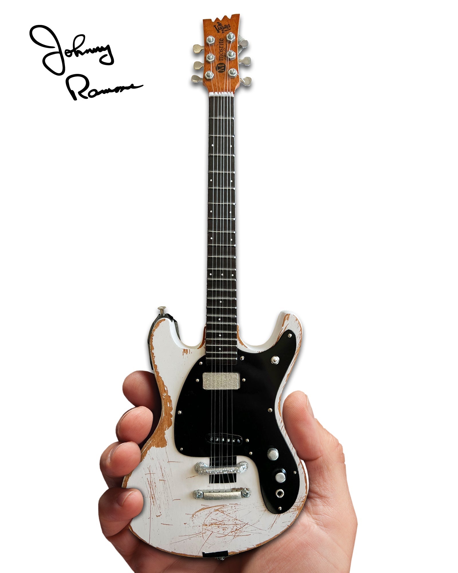 JOHNNY RAMONE - SIGNATURE 1965 MOSRITE VENTURES 2 - MINI GUITAR