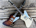 JOHNNY WINTER - POLARIS AND SUNBURST GIBSON FIREBIRD - SET OF 2 MINI GUITARS