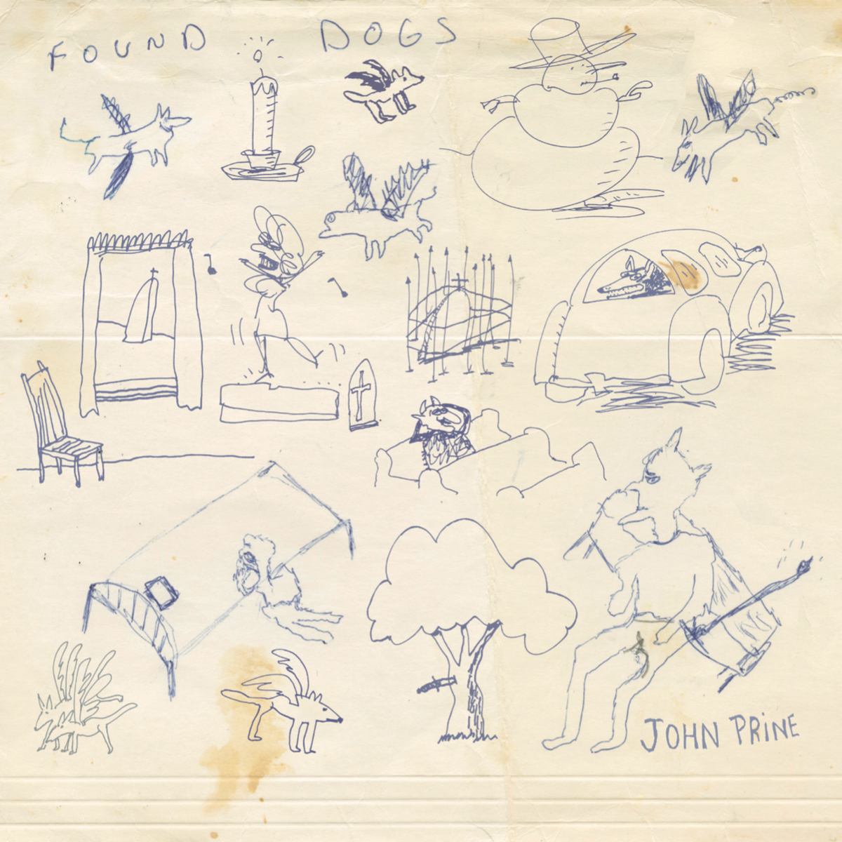 JOHN PRINE FOUND DOGS VINYL LP
