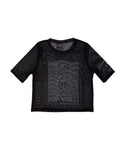 JOY DIVISION - UNKNOWN PLEASURES FITTED MESH CROP TOP