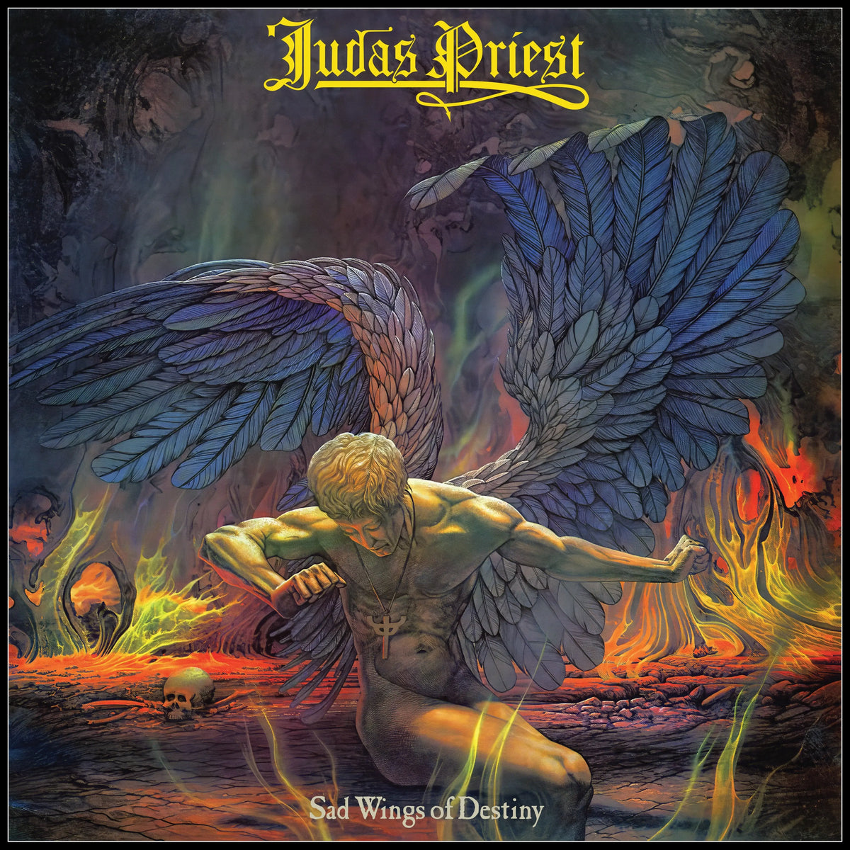 JUDAS PRIEST - SAD WINGS OF DESTINY - 50TH ANNIVERSARY EDITION - SOLAR FLARE RED COLOR - VINYL LP