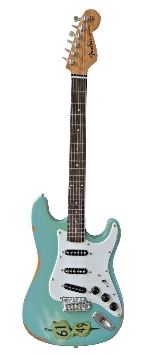 KENNY WAYNE - FENDER™ STRAT™ CROSSROADS BLUE - MINI GUITAR 1