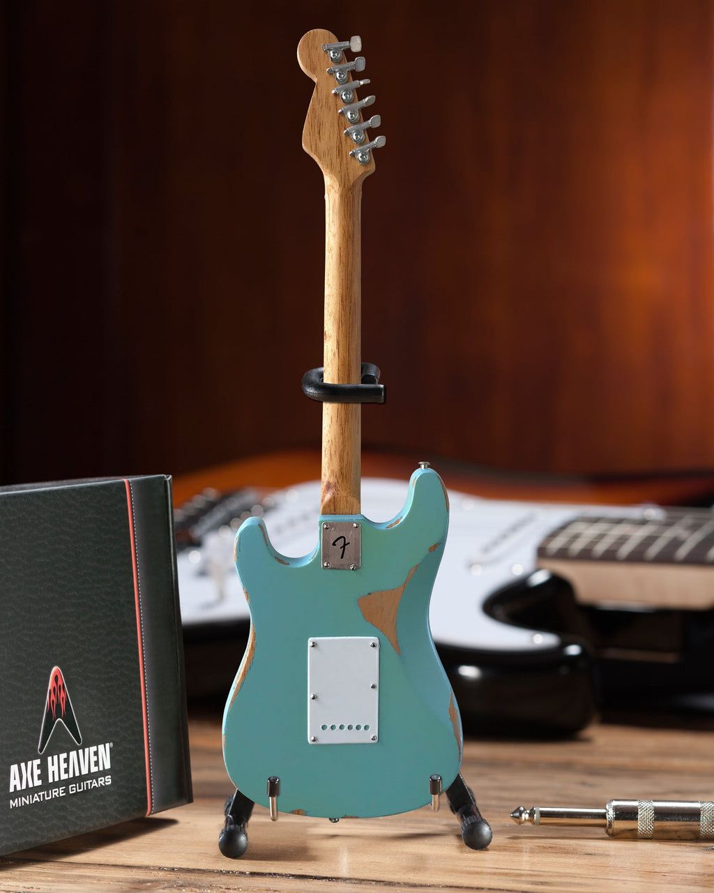 KENNY WAYNE - FENDER™ STRAT™ CROSSROADS BLUE - MINI GUITAR 4