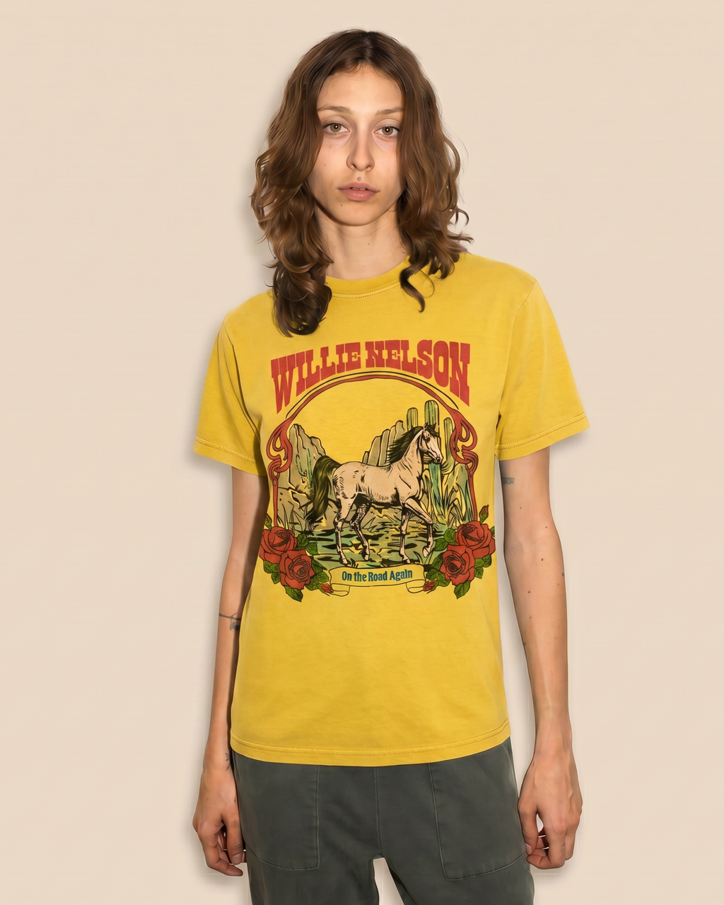 WILLIE NELSON - TOBACCO LEAF TEE