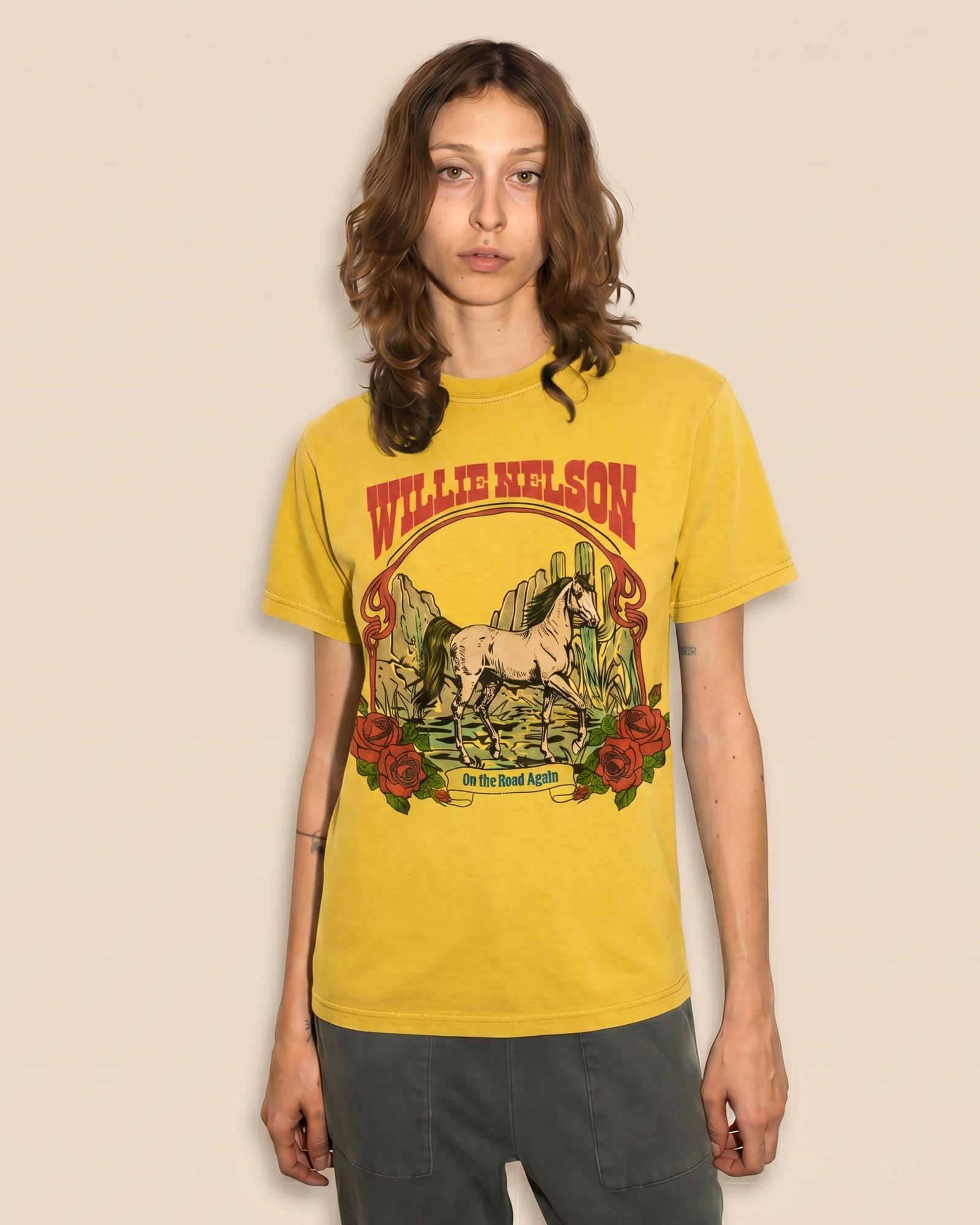 WILLIE NELSON - TOBACCO LEAF TEE