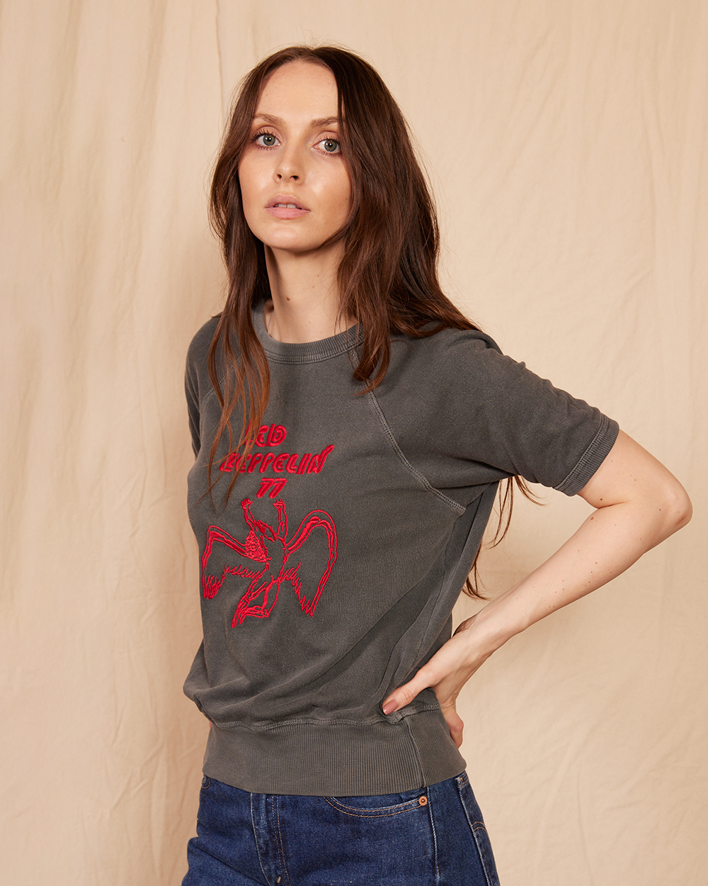 LED ZEPPELIN - 1977 TERRY RAGLAN T-SHIRT