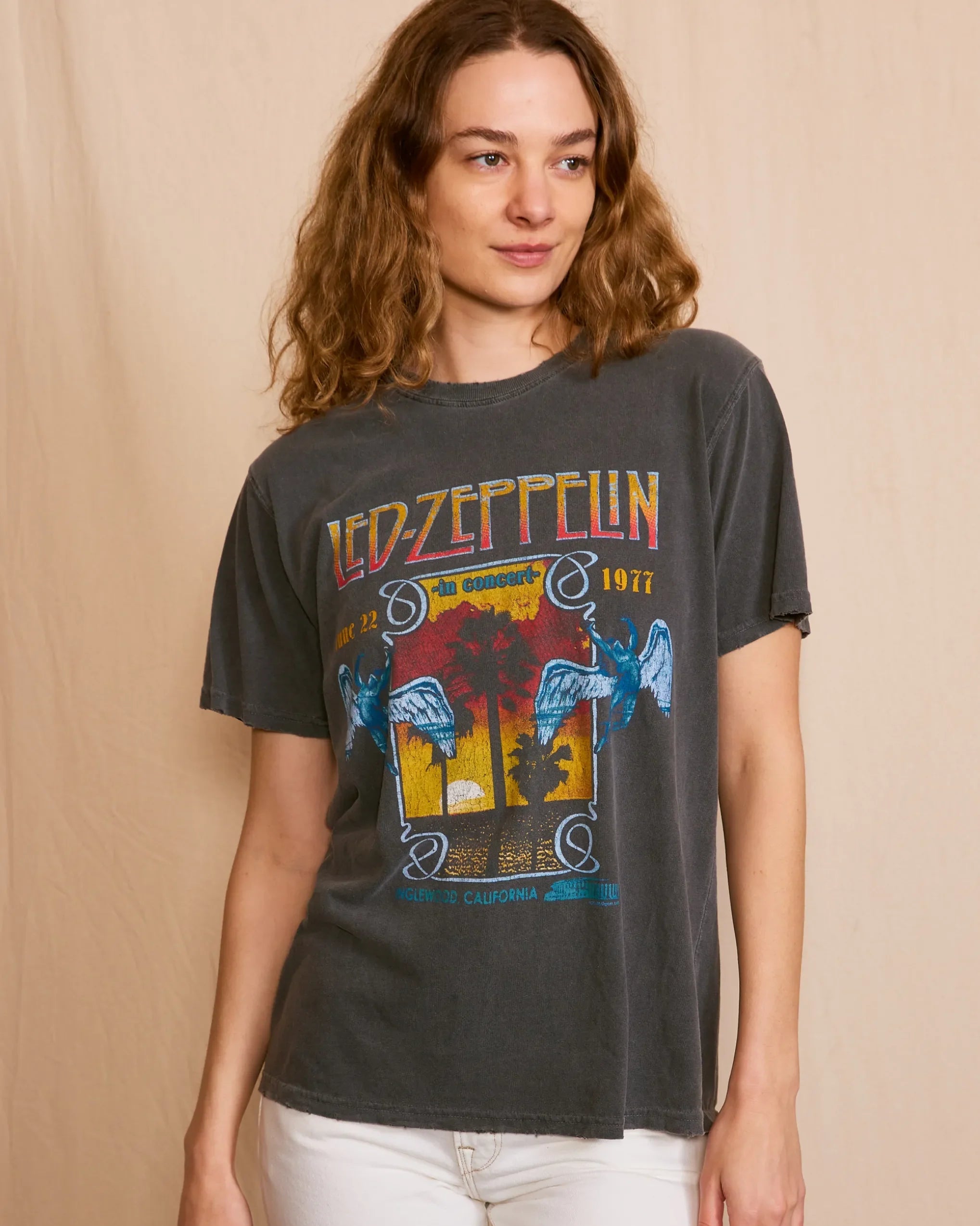LED ZEPPELIN - INGLEWOOD SUNKISSED GRAY T-SHIRT