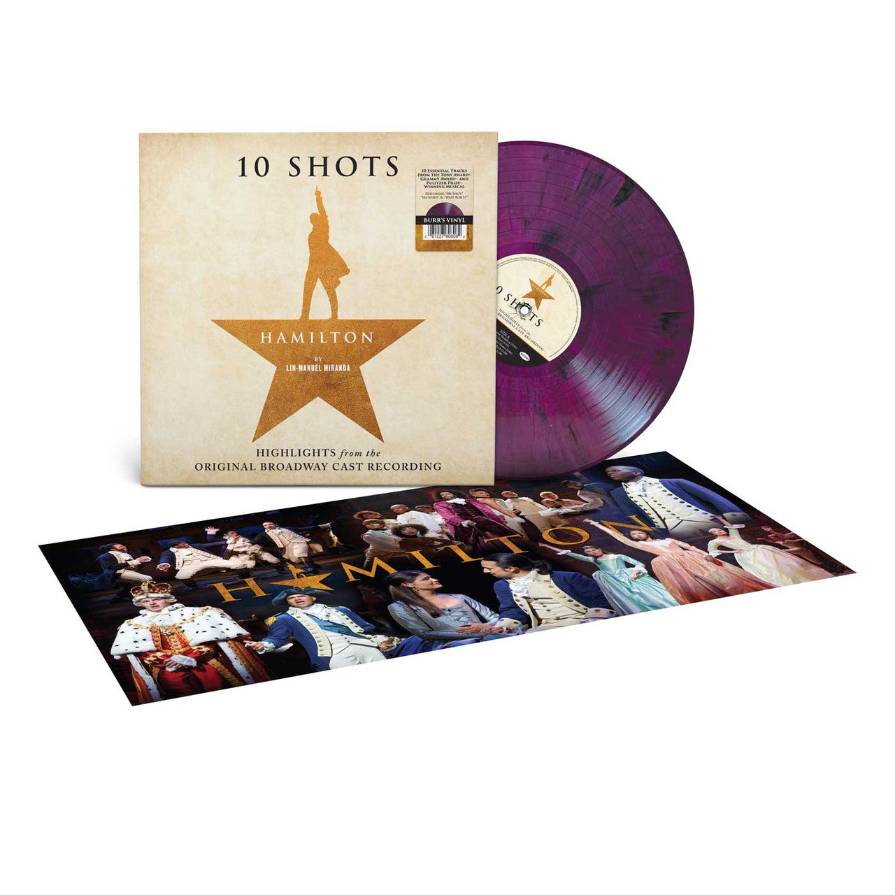 LIN-MANUEL MIRANDA - HAMILTON: 10 SHOTS - HIGHLIGHTS FROM THE ORIGINAL BROADWAY CAST RECORDING - PURPLE COLOR - VINYL LP