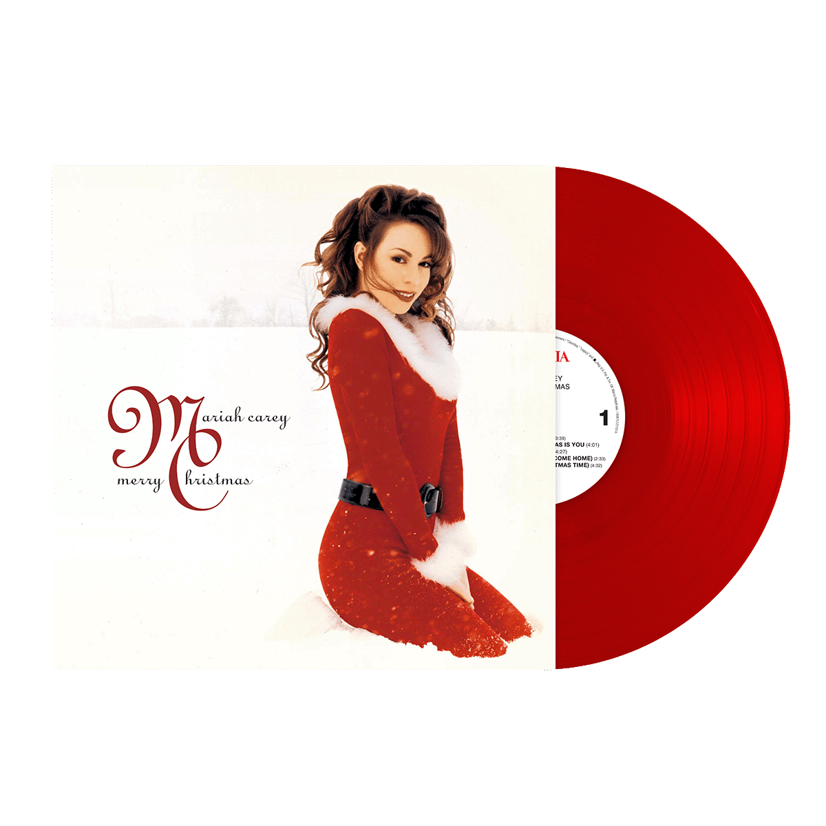 MARIAH CAREY - MERRY CHRISTMAS - DELUXE EDITION - RED COLOR - VINYL LP
